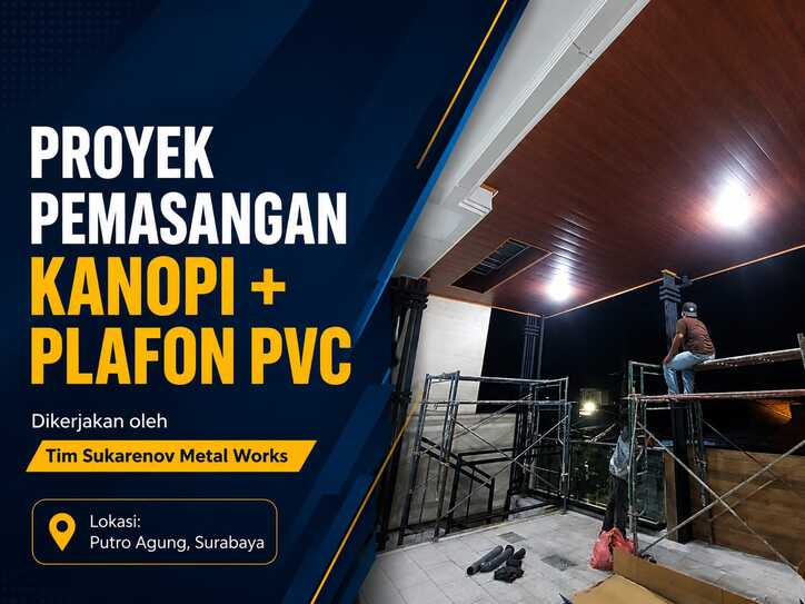Proyek Pemasangan Kanopi — Balai Desa Kedungrejo, Waru, Sidoarjo
