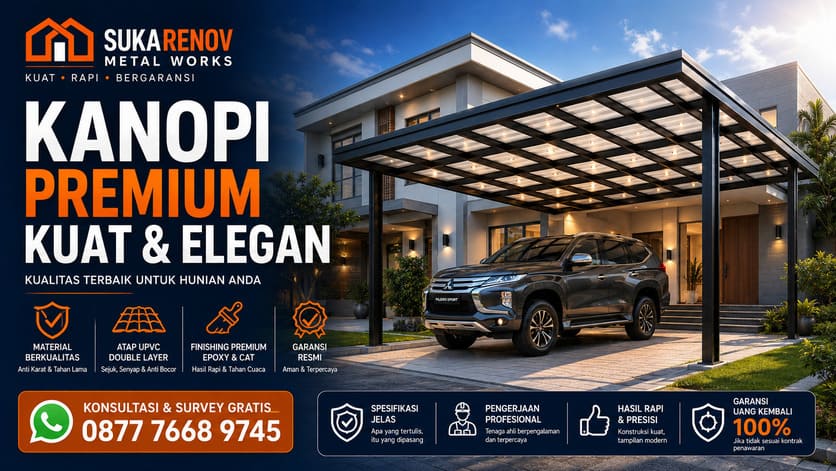 Kanopi Premium Sukarenov Metal Works