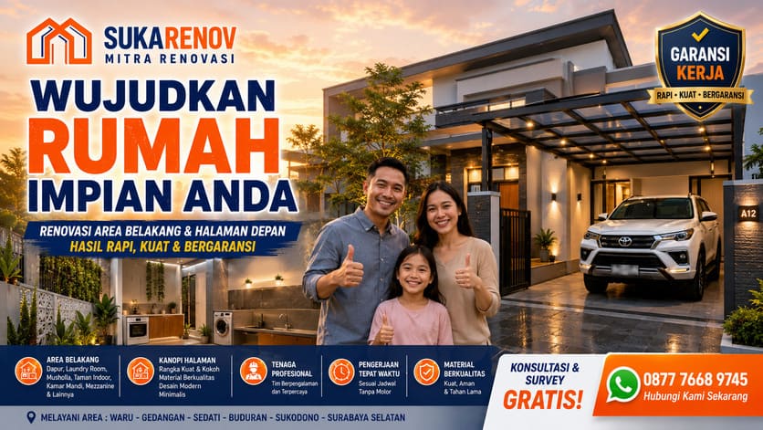 SukaRenov Mitra Renovasi - Wujudkan Rumah Impian Anda